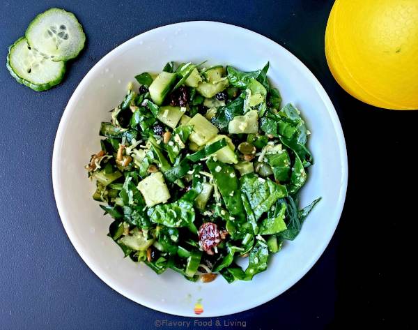 Flavorful Recipes: Cucumber Spinach Salad
